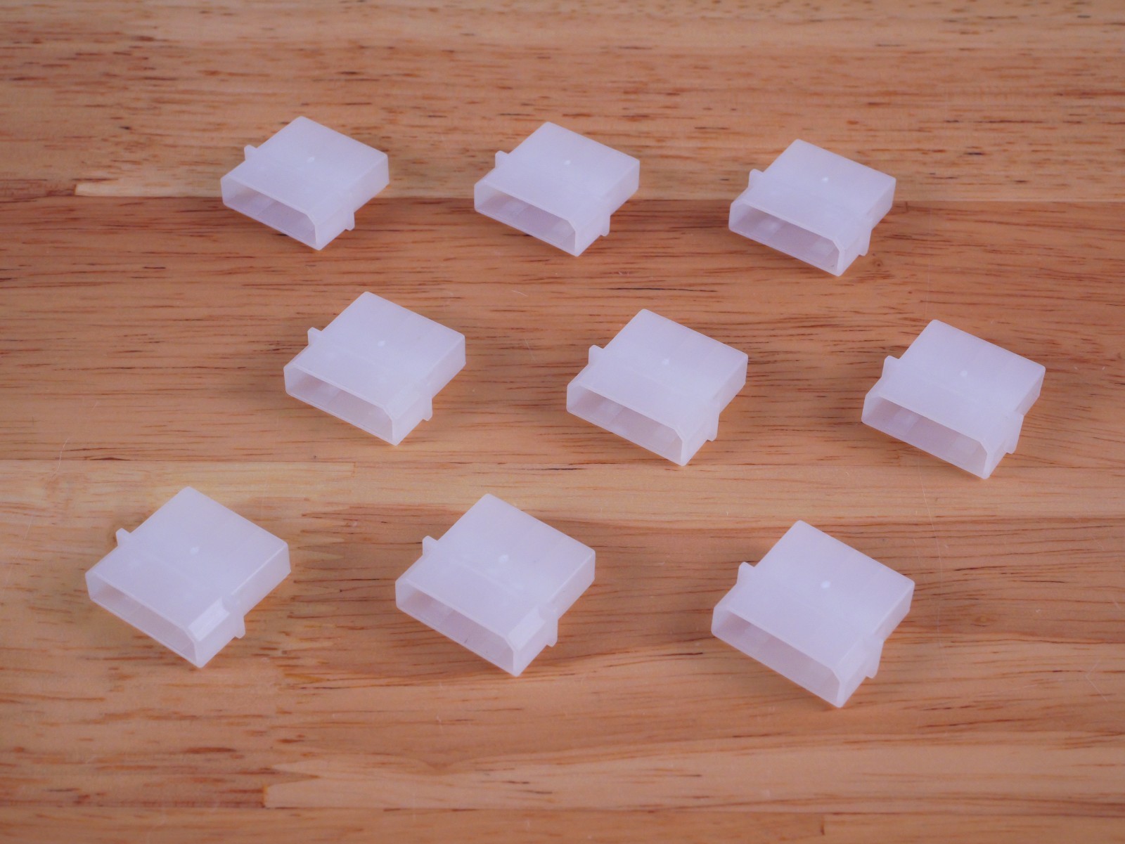 [LOT OF 9] MALE 4 PIN MOLEX PC PSU POWER SUPPLY CONNECTOR - NO PINS