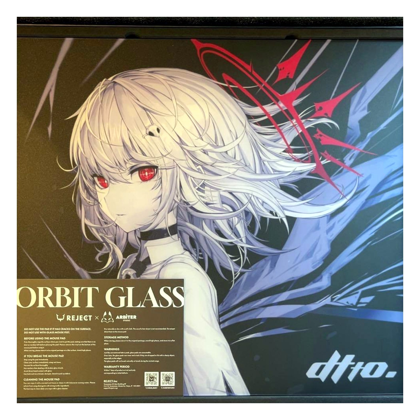 REJECT x Arbiter Studio ORBIT GLASS dtto. REAPER Glass Mousepad Limited NEW