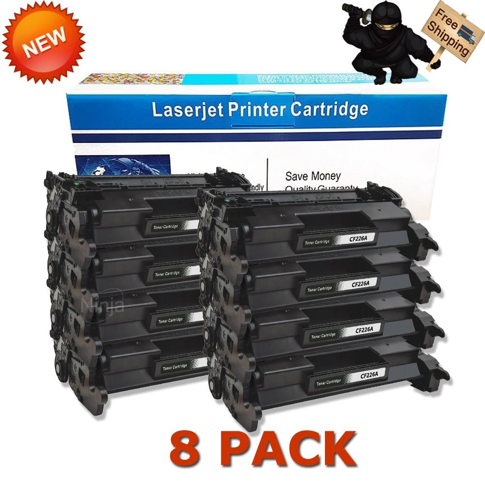 8 Pack 26A CF226A Toner Cartridge for HP LaserJet M402dn M402n M426fdw Printer