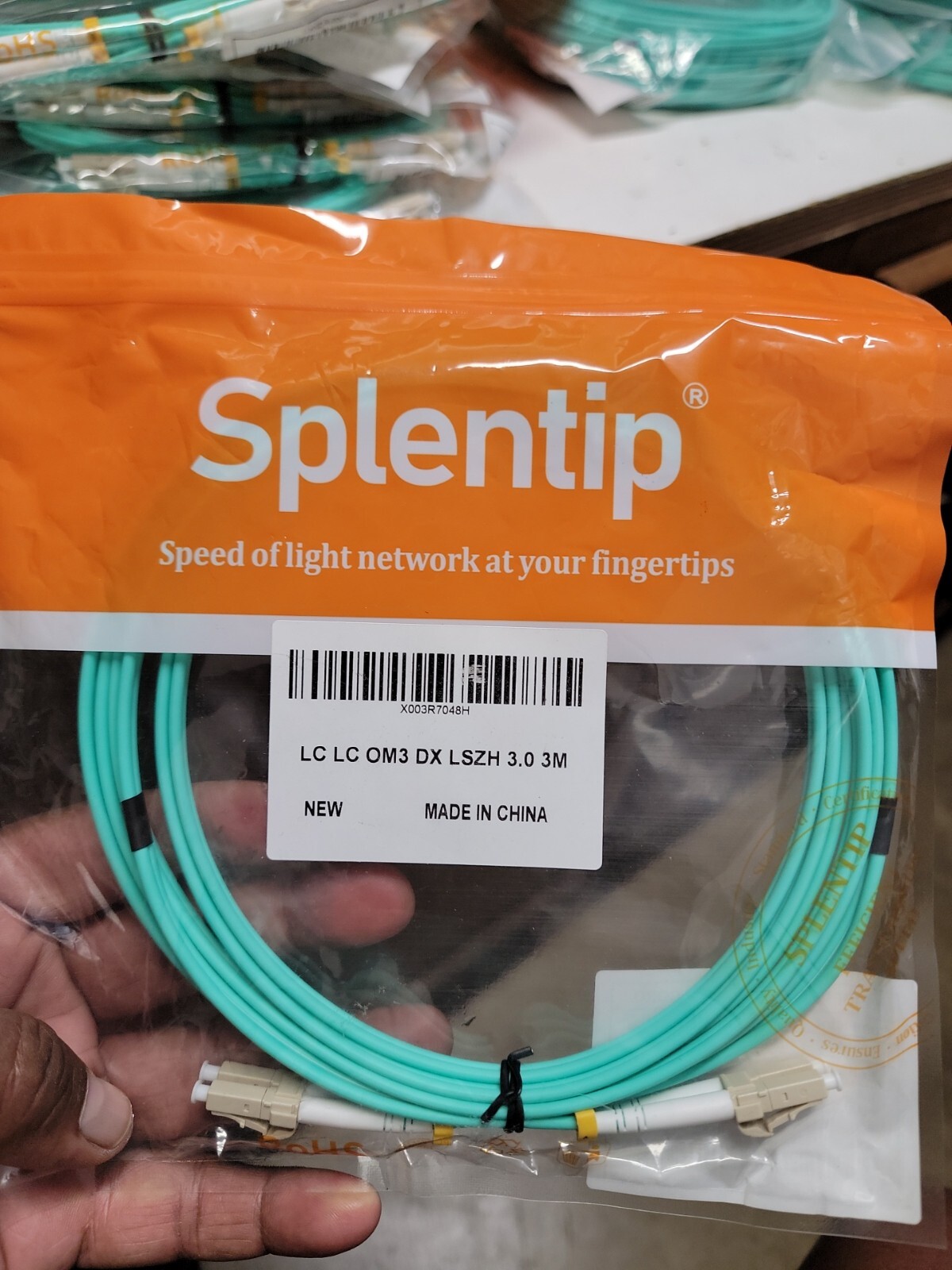 3M  LC to LC OM3 10Gbps Duplex 50/125 Multi Mode Fiber Optic Optical Cable