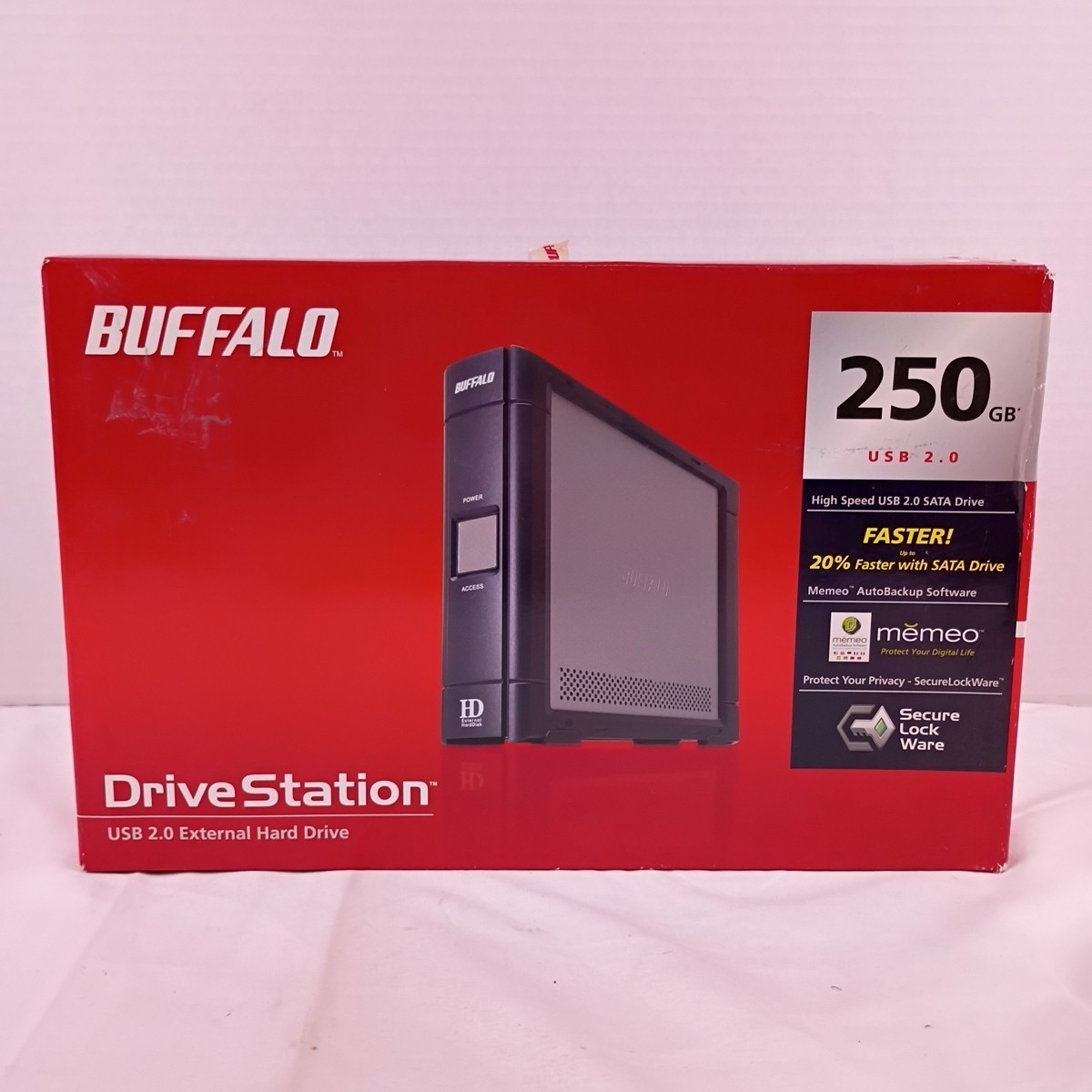 Buffalo DriveStation 250GB USB 2.0 External Hard Drive HD-HC250U2 Open Box