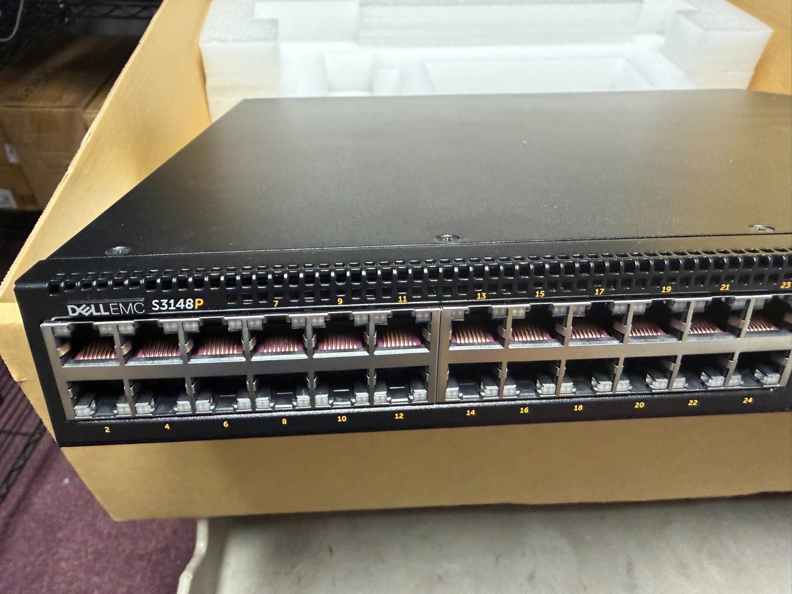 New Open Box Dell PowerSwitch S3148P 1GbE PoE+