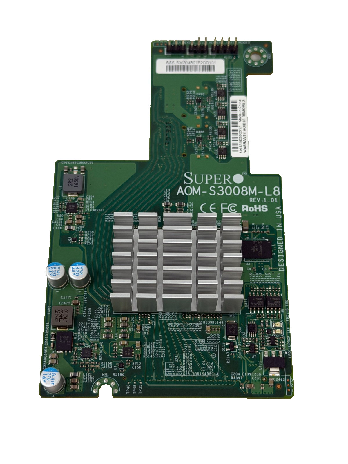 SUPERMICRO AOM-S3008M-L8 Low Profile SAS-3 8-Port RAID Controller Mezzanine Card
