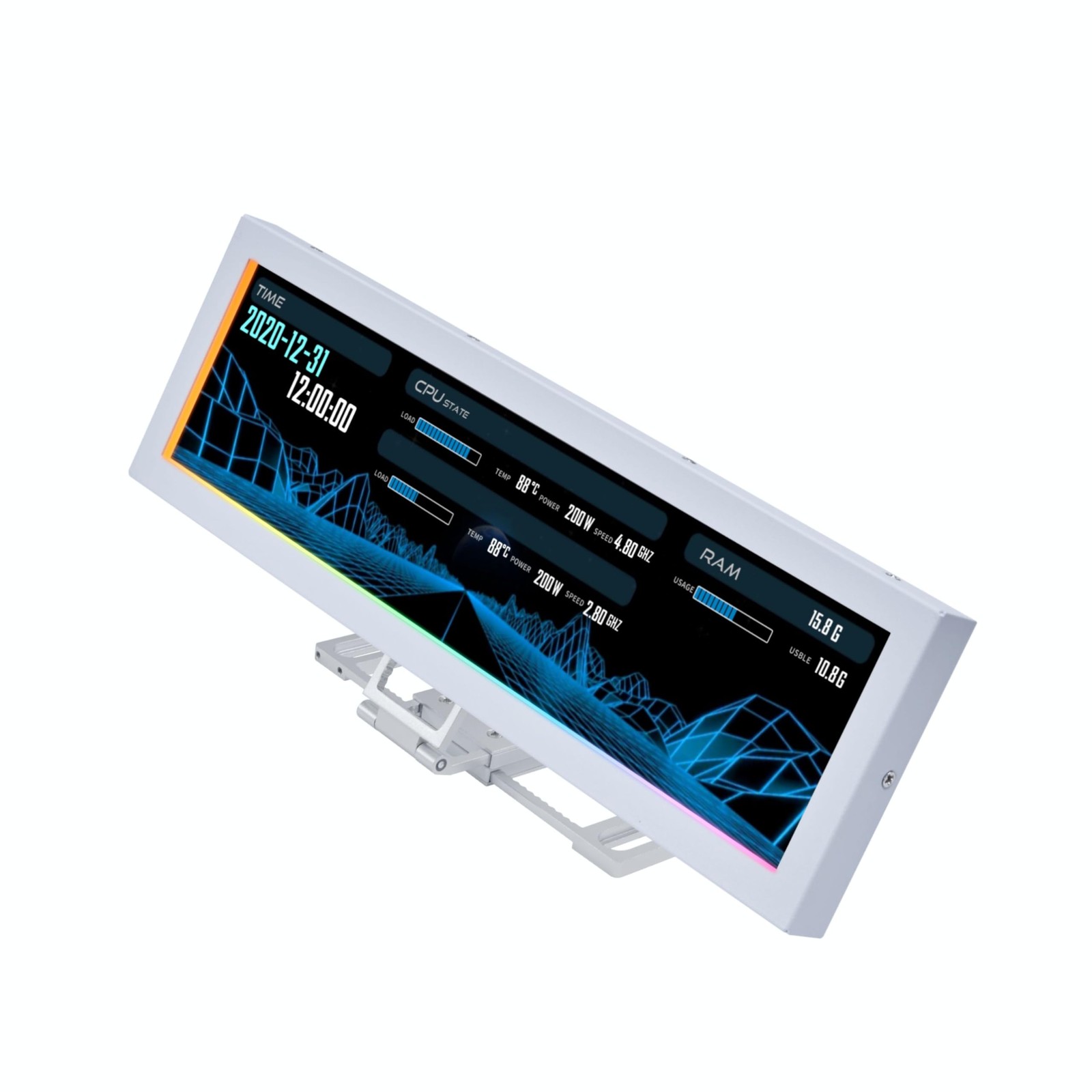 8.8" Universal Screen-White-SM088W