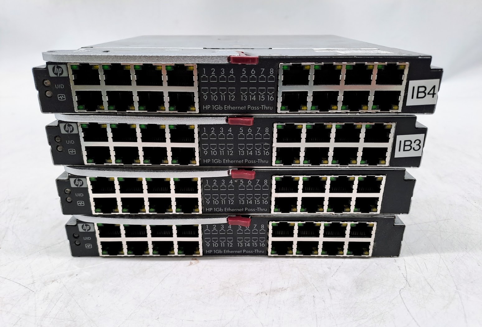 Lot of 4 HP 419329-001 406740-B21 1GB Ethernet Pass THRU Module