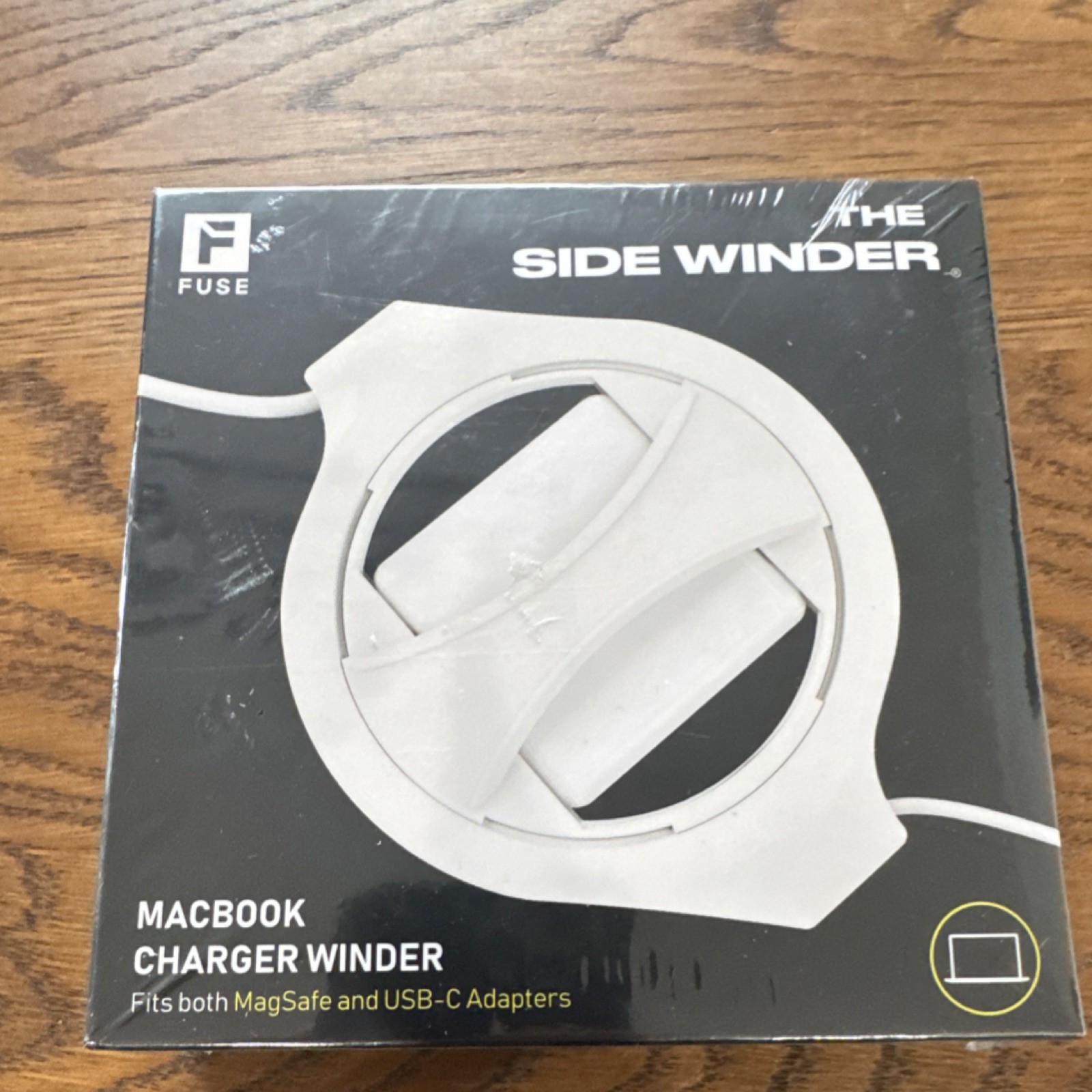 Fuse Cable Winder for MacBook Charger White Super Portable Adjustable Length