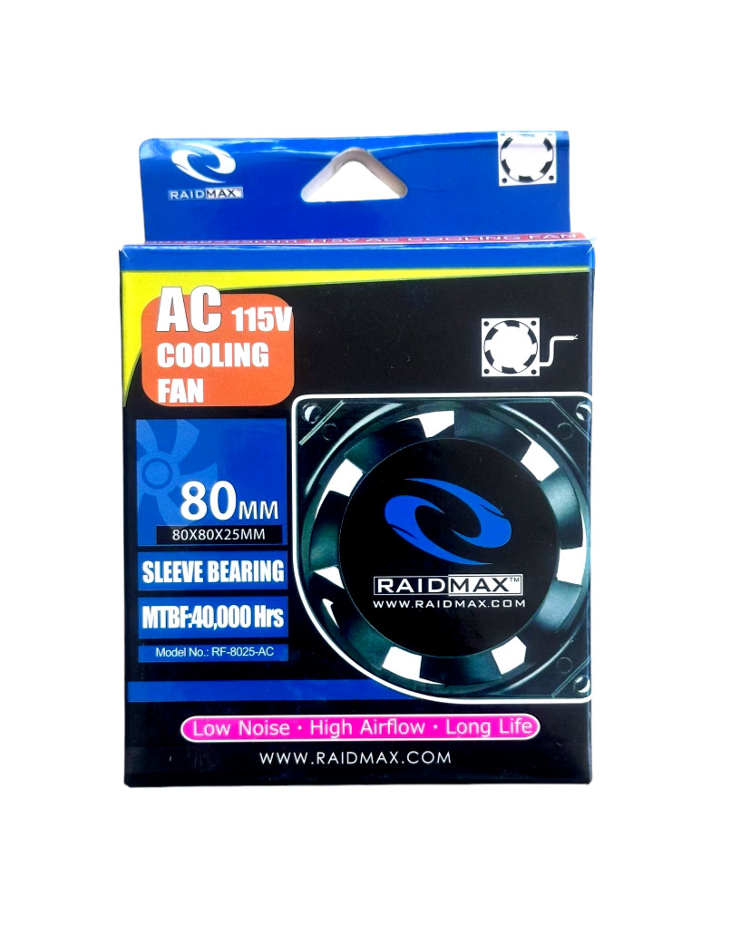 Cooling Fan AC 115V 80mm PC Gaming Case Cooling Fan Low Noise