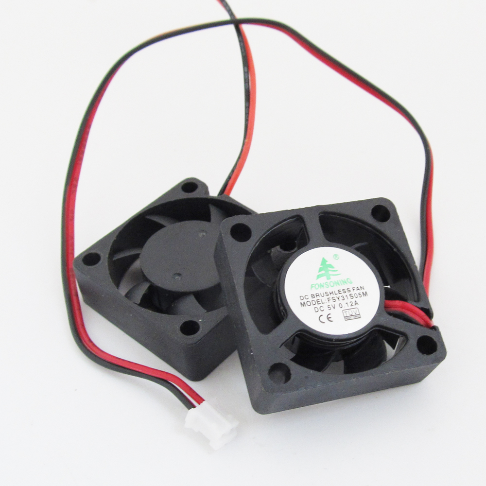 100x Brushless DC Cooling Fan 30x30x10mm 3010 5V 0.12A 7blade 2pin 2.0 Connector