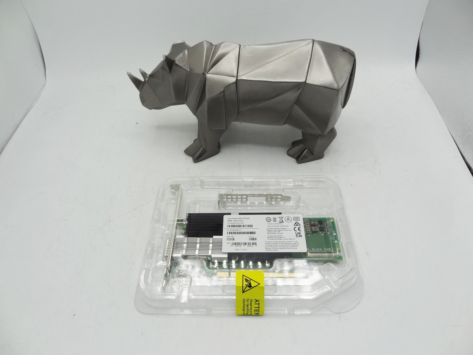 Mellanox MCX653105A-HDAT 200GBE CX653105A 1 Port CONNECTX-6 InfiniBand Adapter