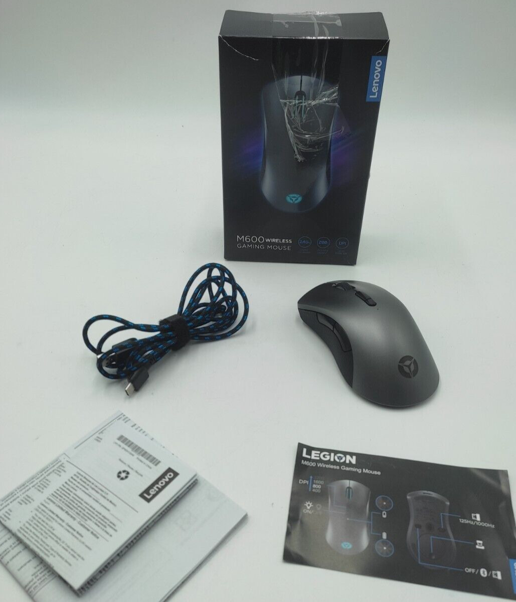 Gaming Mouse Lenovo Legion M600 - Works With Cable Only - 8 Buttons Iron Grey