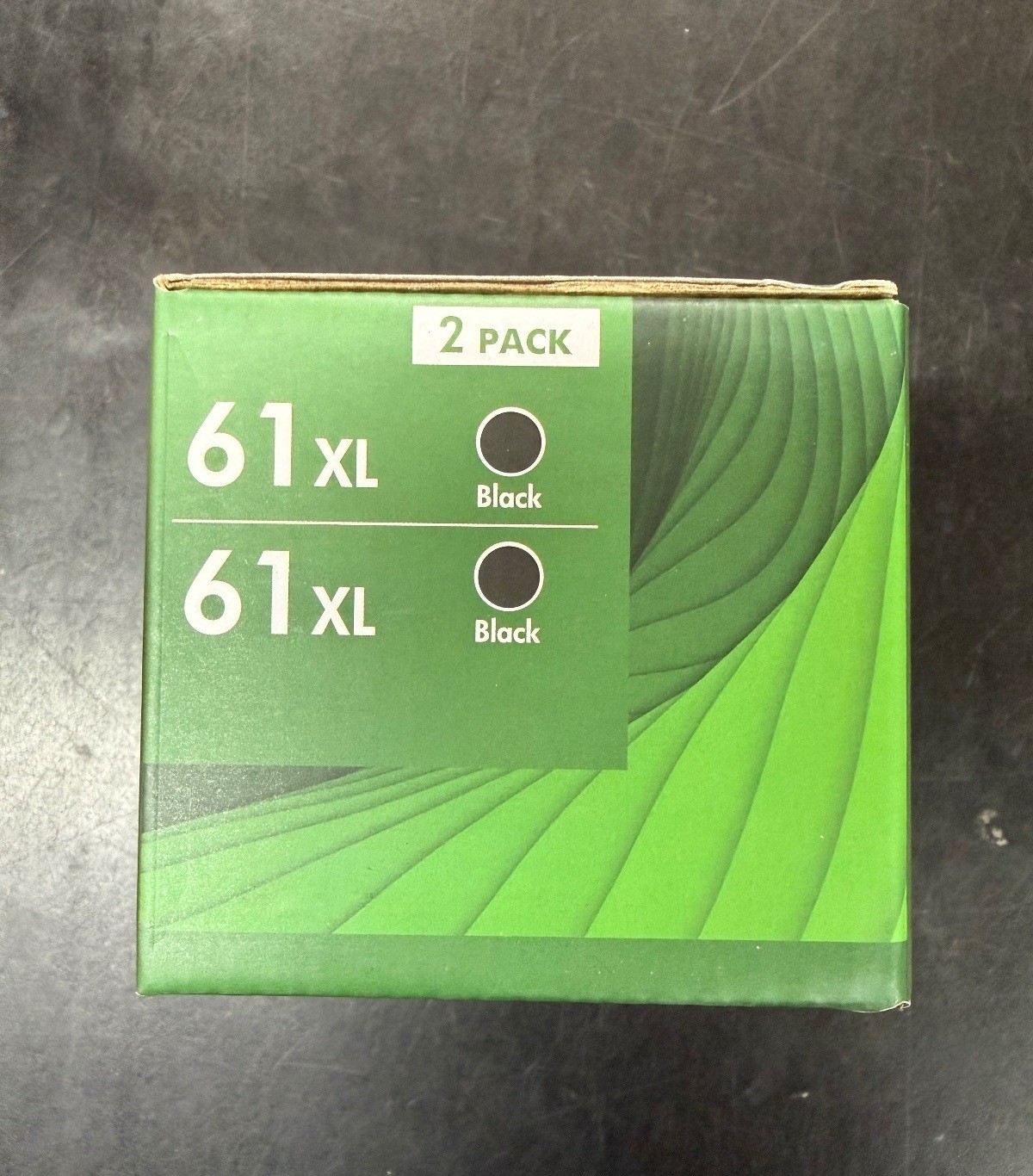61 XL 2 pack black ink cartridge