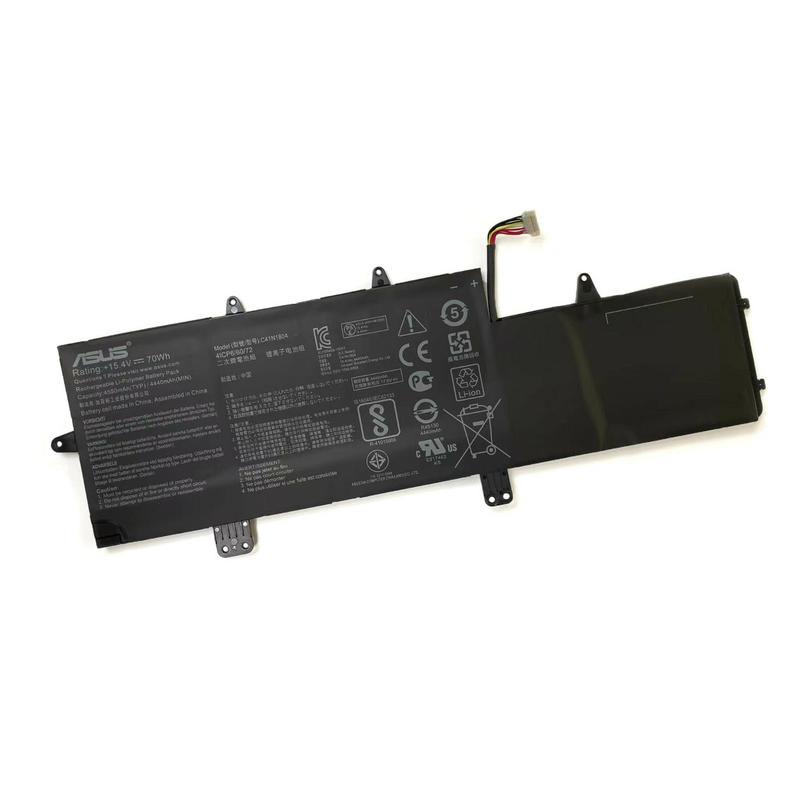    New Genuine C41N1804 70Wh Battery for Asus ZenBook Pro 14 UX480 UX450FDX UX48