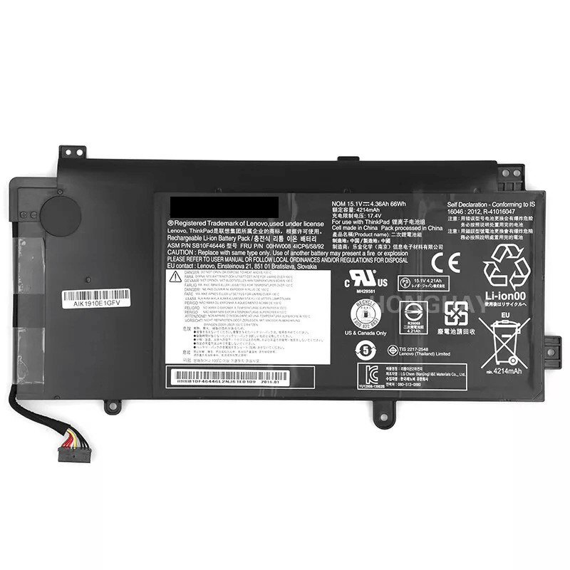 NEW Genuine 67Wh 00HW008 00HW009 Battery for Lenovo ThinkPad S5 YOGA 15 TP00070A