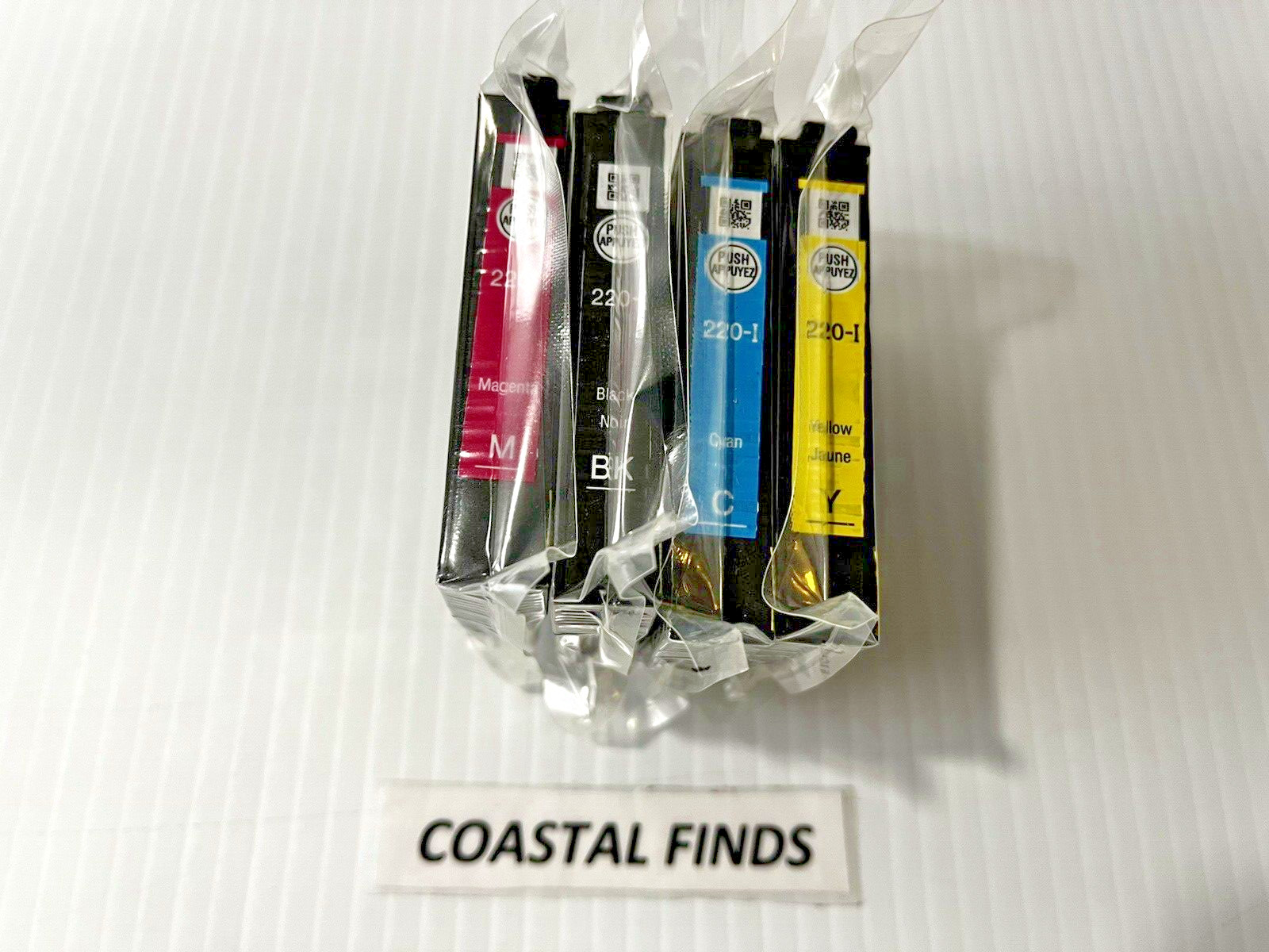 Epson 220 Ink Cartridge CMYK Set of 4 INITIAL NEW OEM Sealed 220i WF 2630 2650