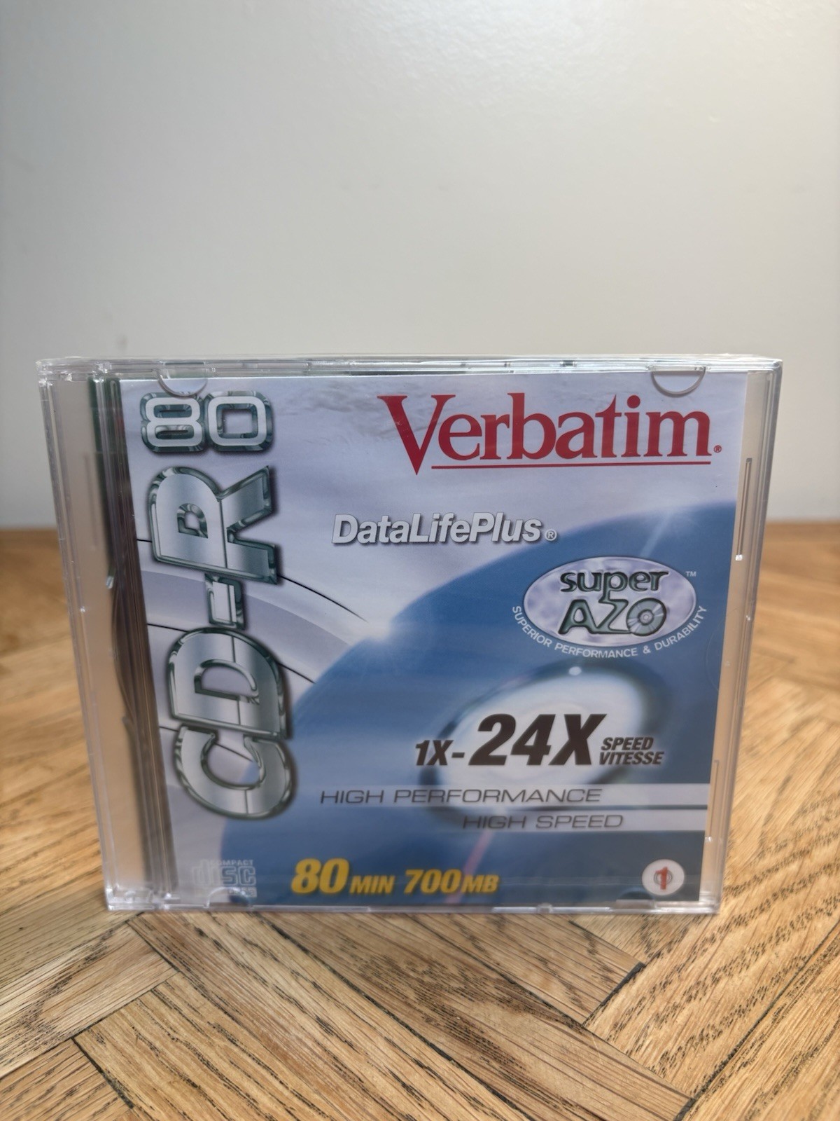 Verbatim DataLifePlus CD-R 80 Min 700MB Premium Tech Azo Blue 1X-24X Speed