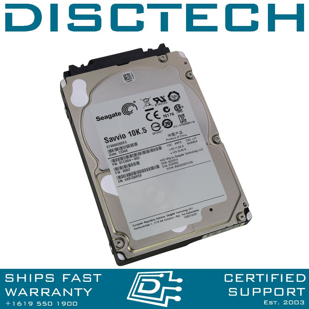 Seagate Savvio ST9600205FC 600GB 10K SFF Fibre Channel Hard Drive