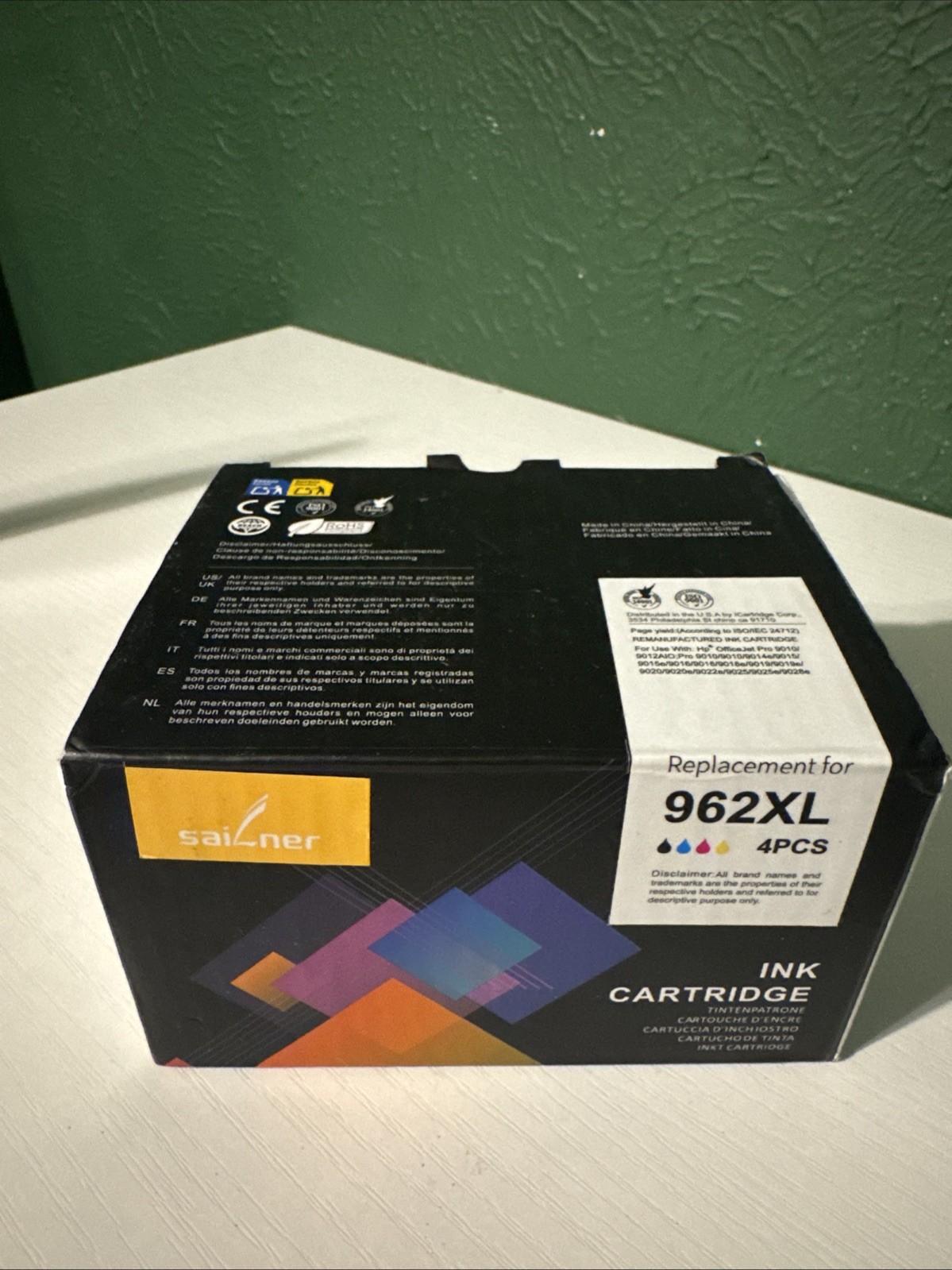 LEMERO 4 Pack Ink Cartridge Replacement for HP 962XL 
