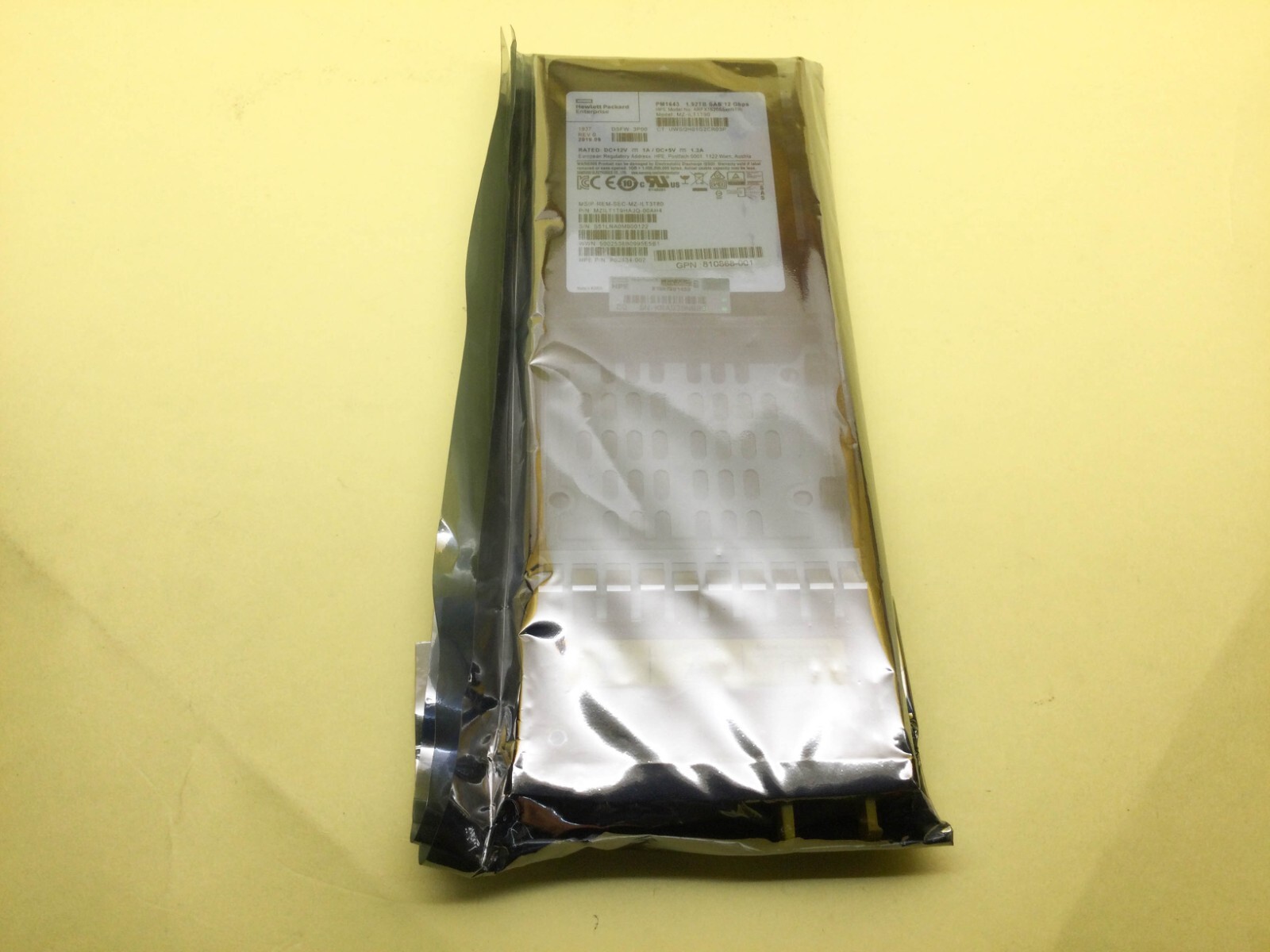 K2P89B HPE 3PAR STORESERV 8000 1.92TB SAS 12Gb/s 2.5IN SSD P08720-001 New