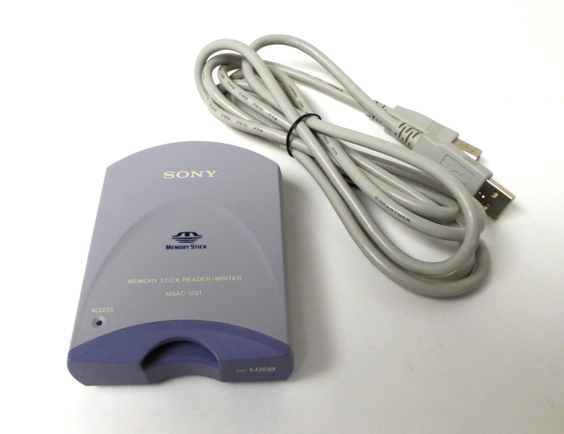 Sony MSAC-US1 Memory Stick Reader Writer USB Cable Included Untested Vintage