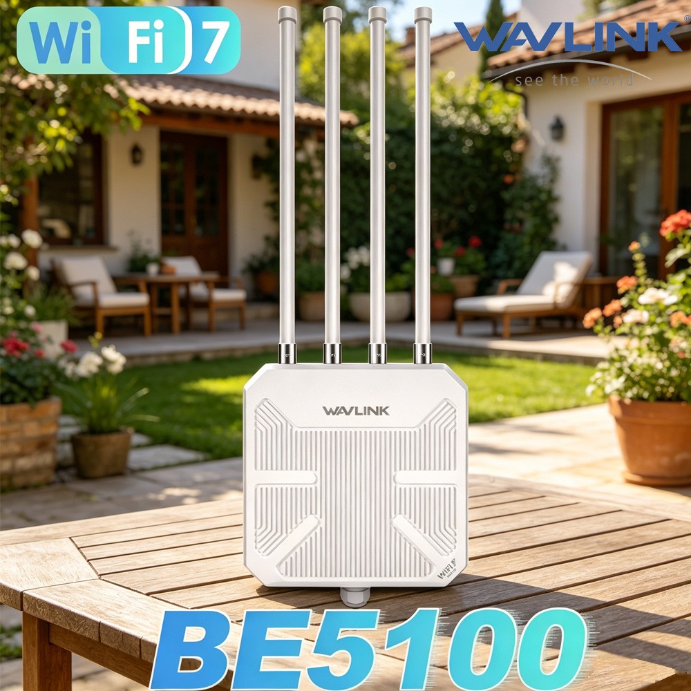 WAVLINK Outdoor Extender WiFi 7 WiFi 6 Router AX3000/AX18000 AP POE Powered IP67