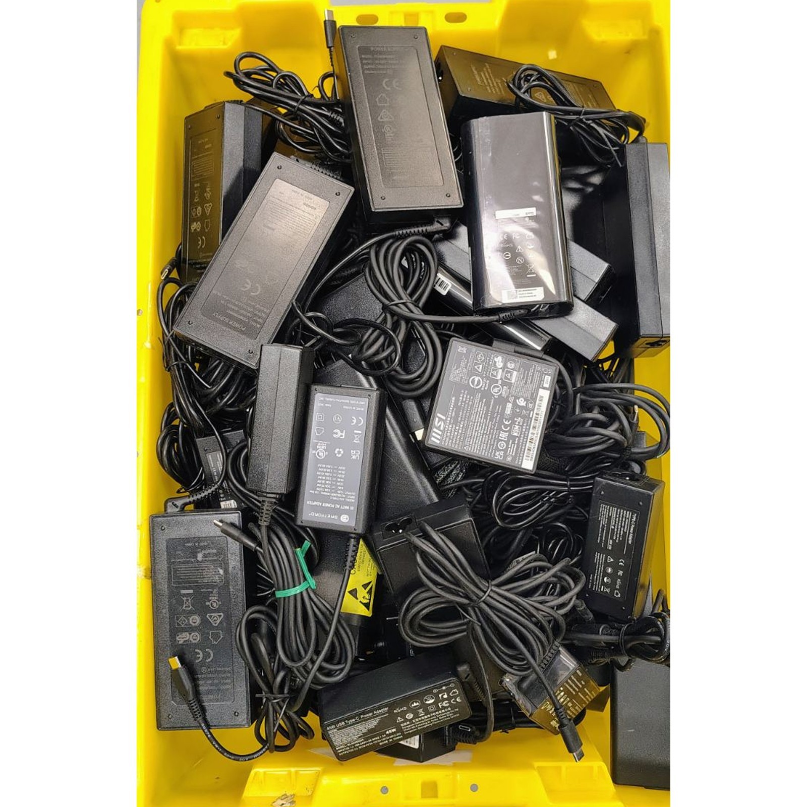 LOT OF 111 - Genuine Mixed AC Power Adapter USB-C 20V 2.25A 3.25A 4.5A 5.0A 6.5A
