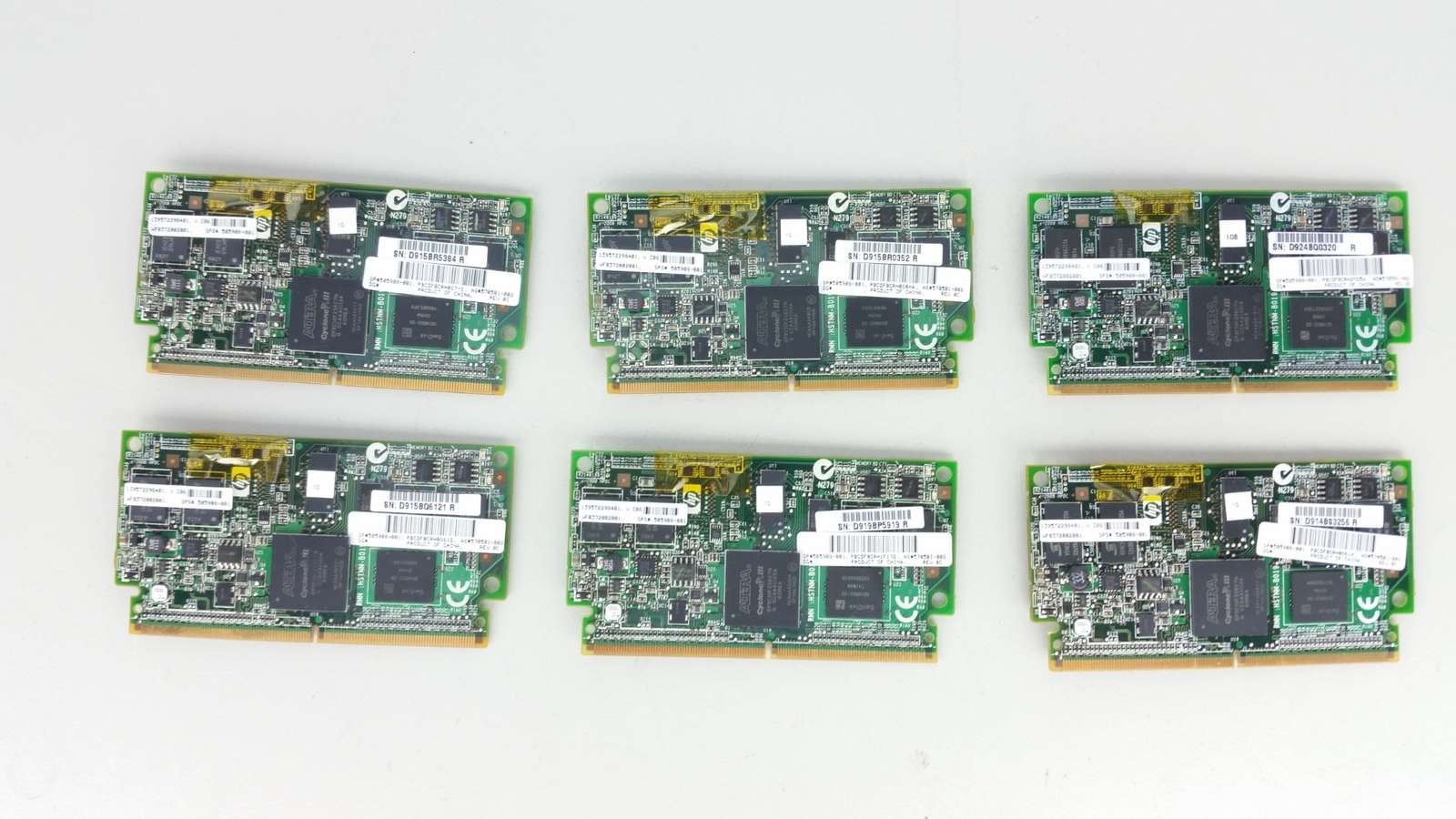 Lot of 6 HP 1GB FLASH BACKED WRITE CACHE(FBWC) MEMORY MODULE 570501-002