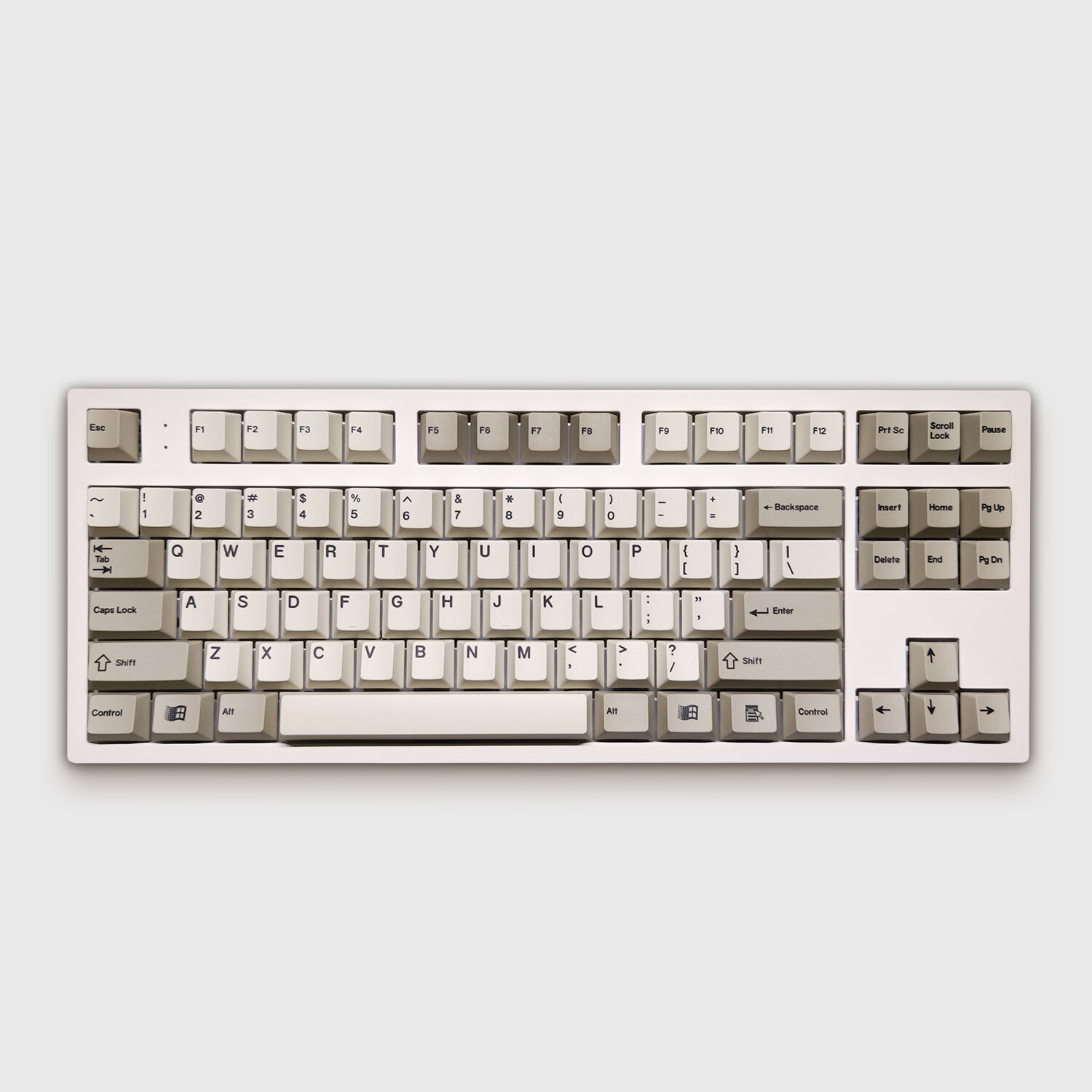 Retro 1953 Gray Keycap Set Cherry Profile Dye-subbed 1.7mm Thickness Keycap