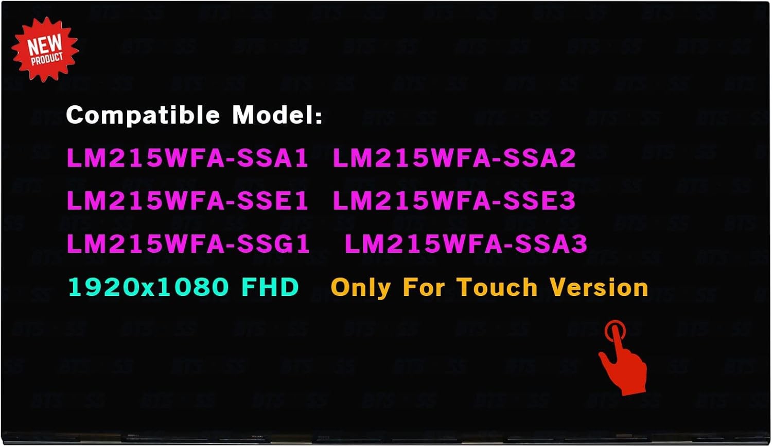 21.5" LCD Screen for HP 22-D 22-df0023w LM215WFA-SSA3 FHD 30pin Touch Display