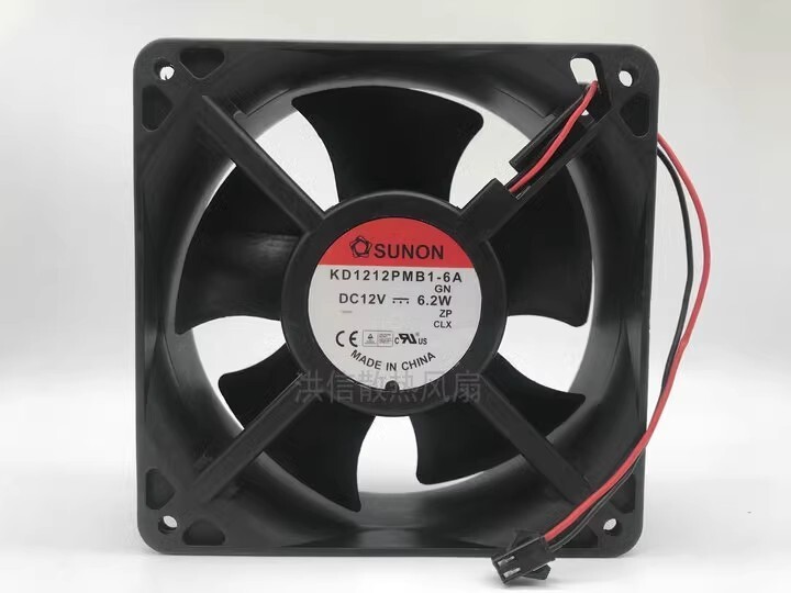 SUNON 12038 KD1212PMB1-6A DC12V 6.2W 12CM 2-Pin Cooling Fan