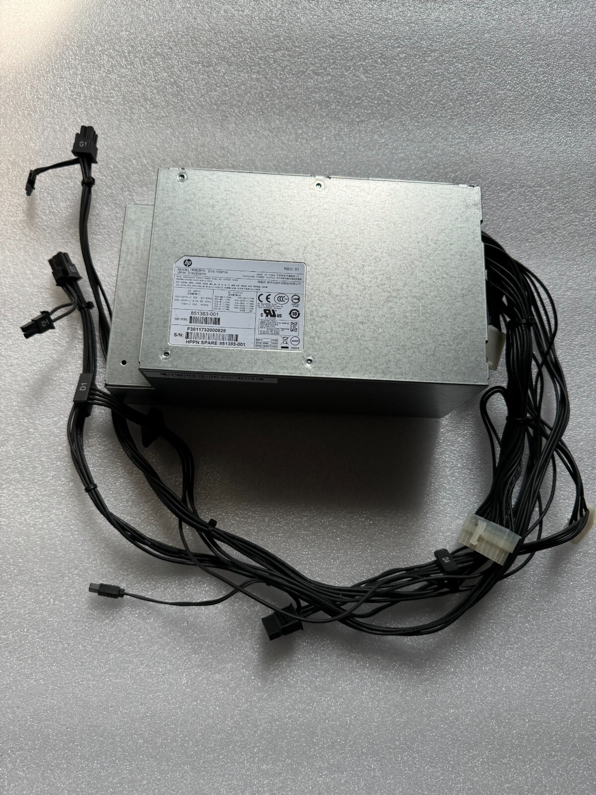 HP Z6 G4/Z4 workstation power supply psu 1000W 851383-001 D15-1K0P1A