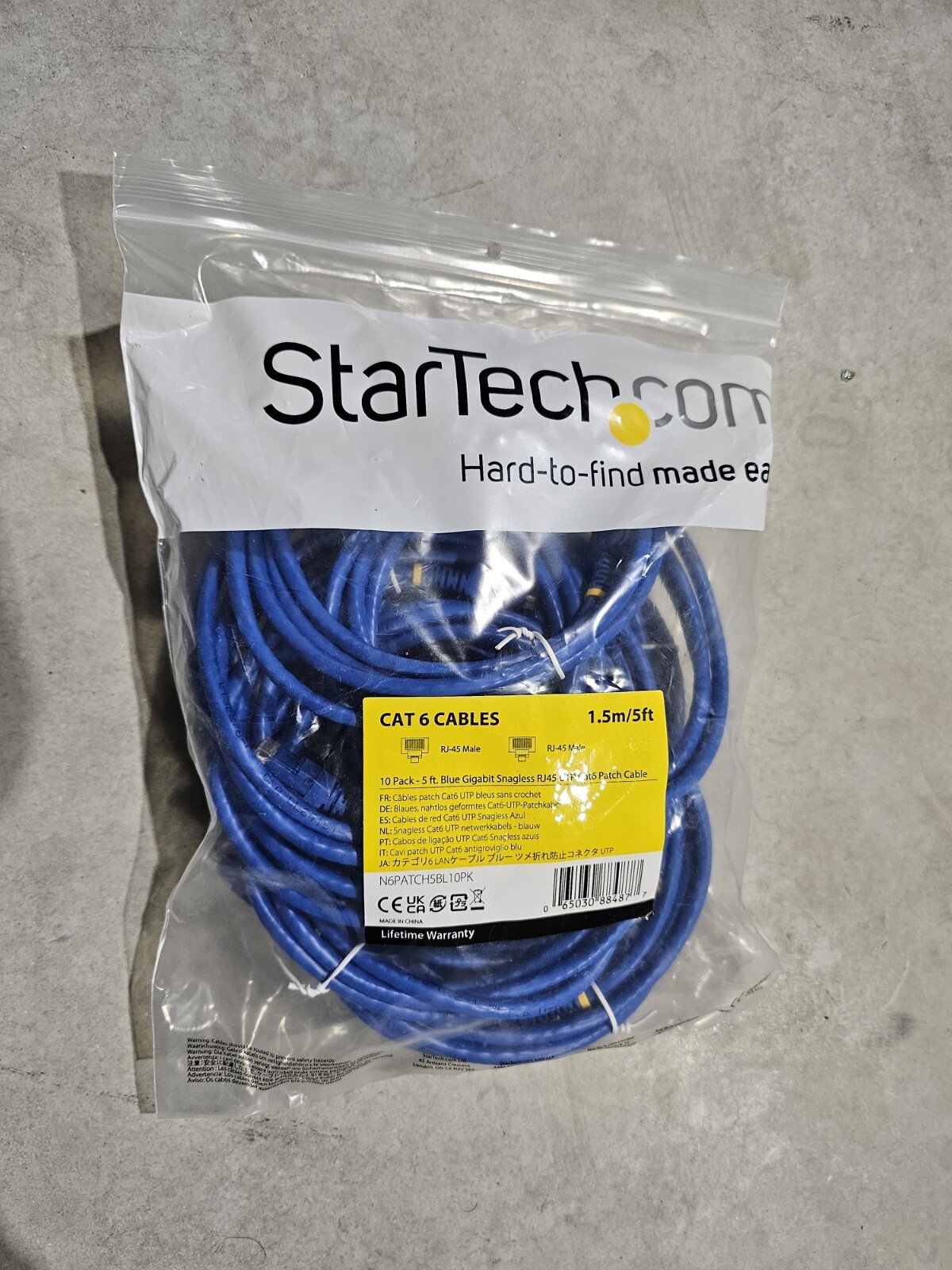 Startech Patch Cables 5' 10pack