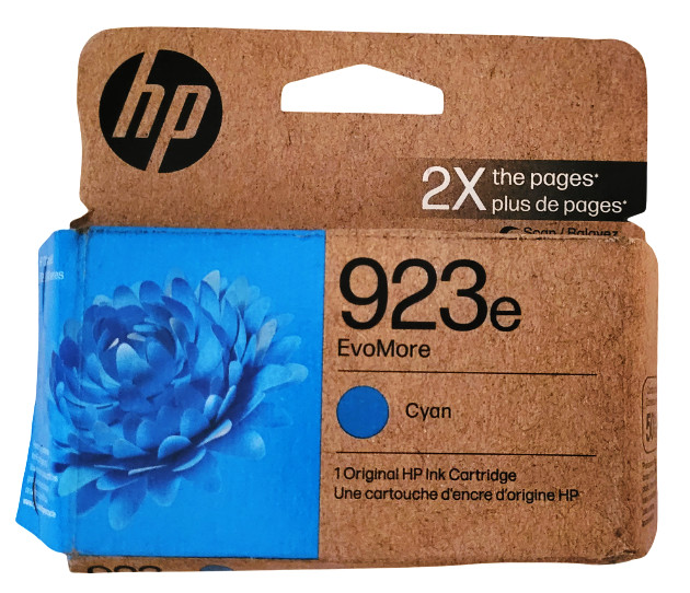 HP 923e Ink Cartridge With Deformed Box Exp: 12-2026, 12-2025 See Description