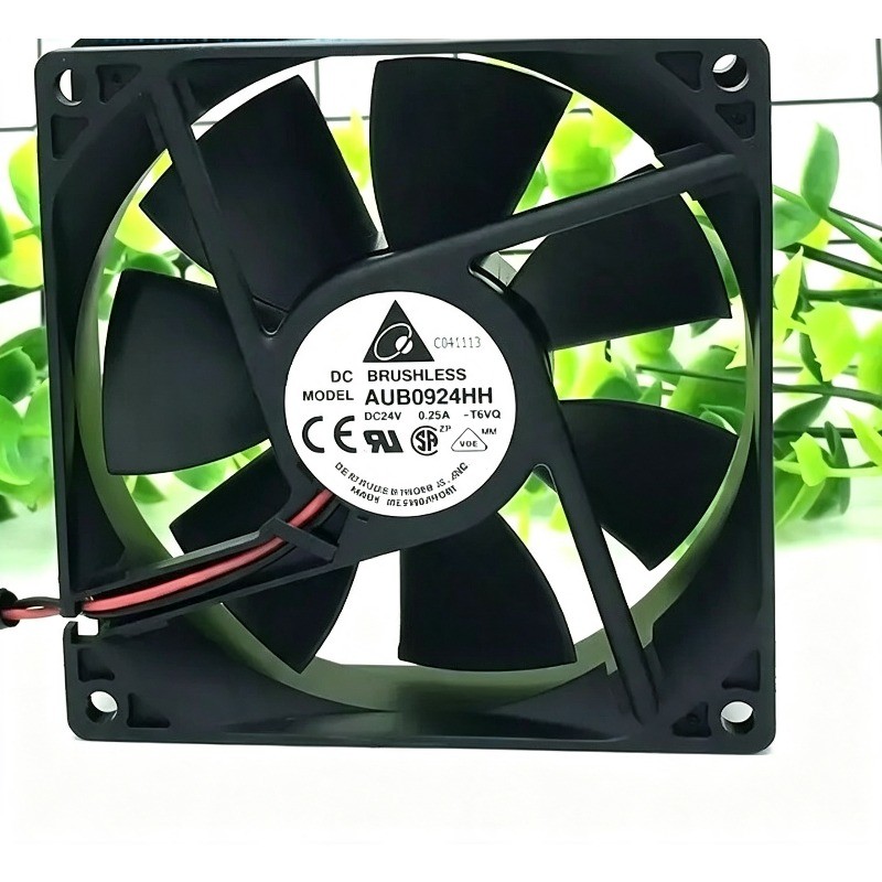 AUB0924HH 1PCS NEW DELTA Double Ball Fan DC24V 0.25A 9025 2-wire