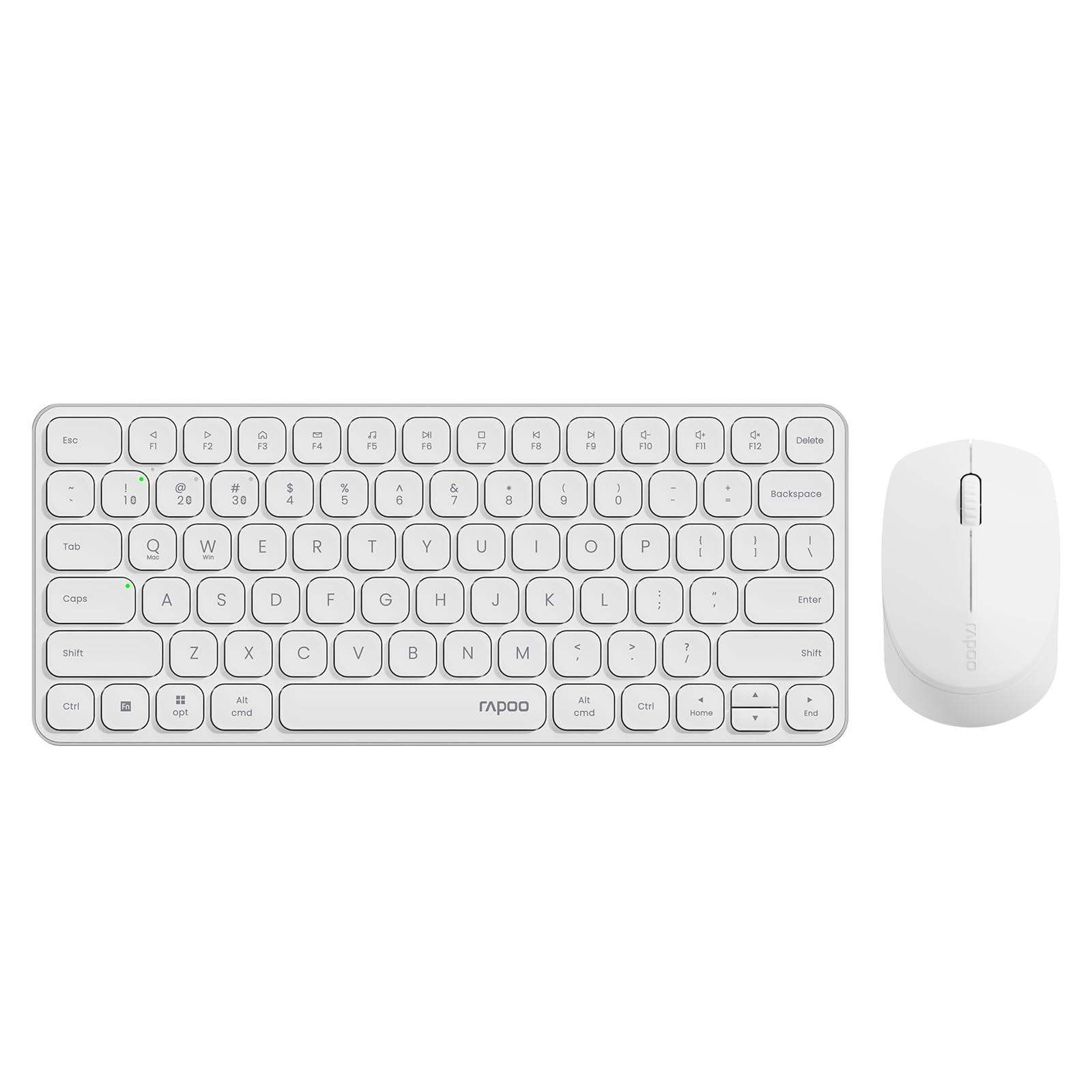 Rapoo 9010M Multi-Device Keyboard and Mouse Combo, 9010M, White