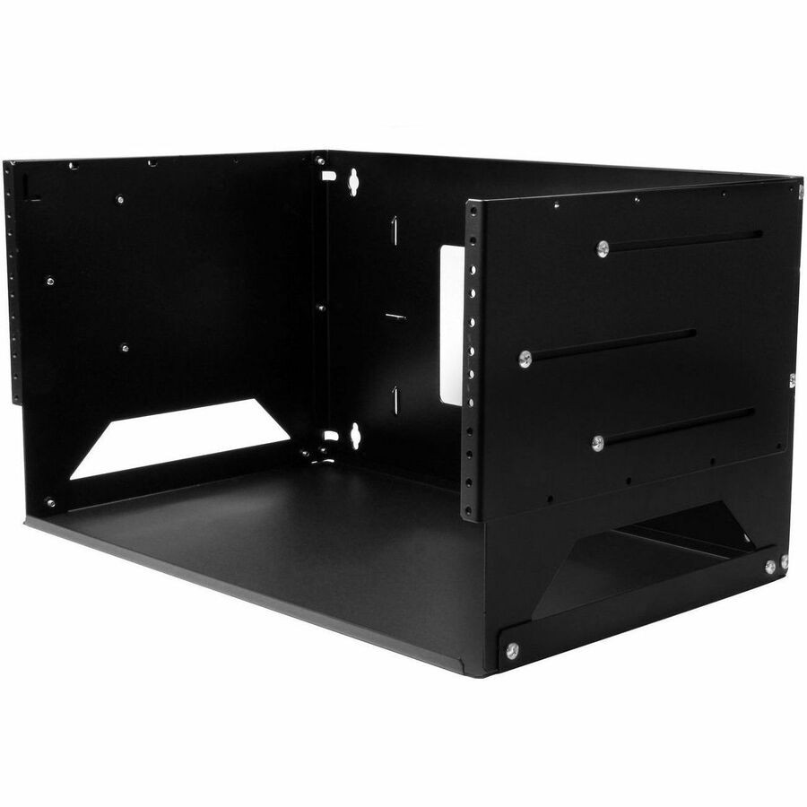 StarTech 2-Post 4U Open Frame Wall Mount Network Rack with Built-in Shelf and