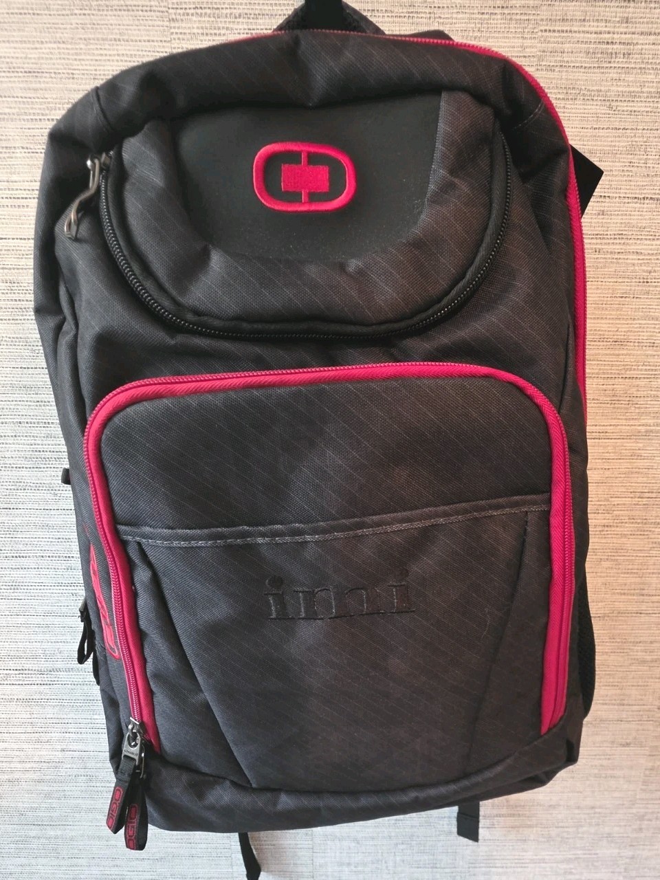 NWT OGIO EXCELSIOR BACKPACK CYNDERRED 411069 Black Red Zip