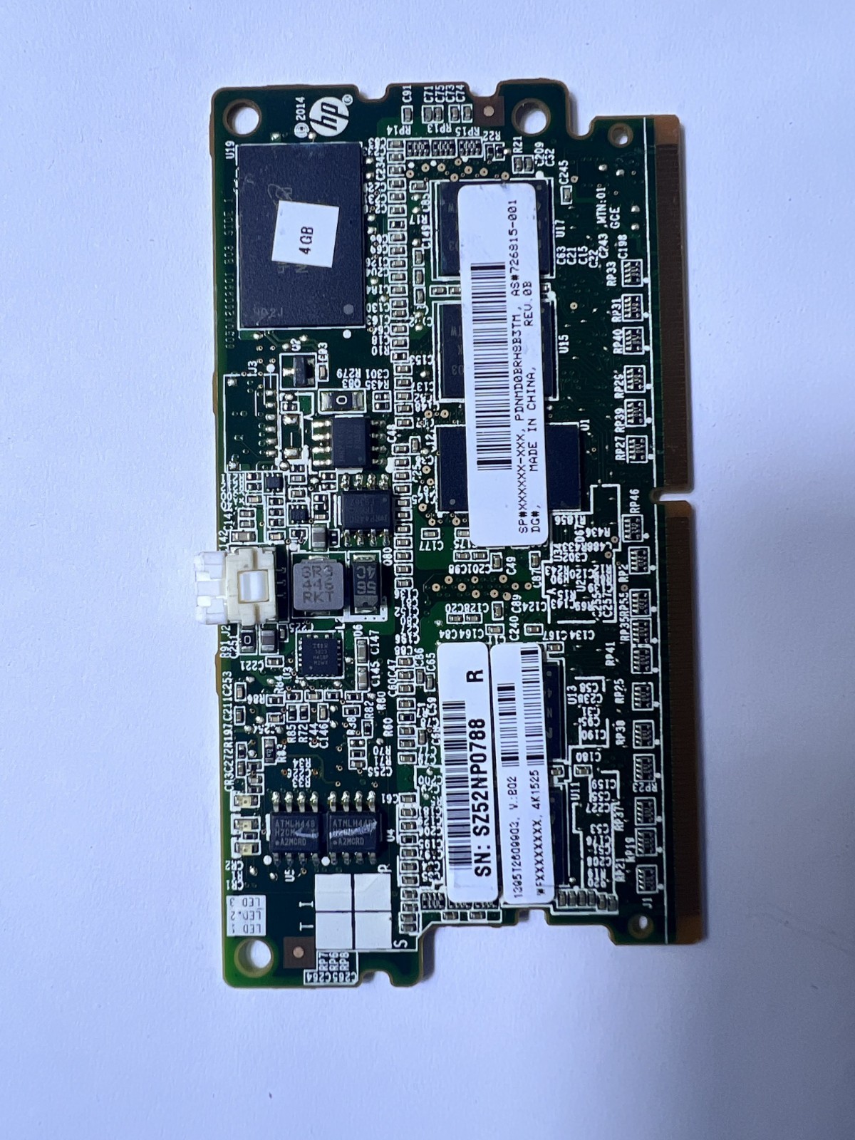HP 726815-001 4GB FLASH BACKED WRITE CACHE FBWC    MEMORY MODULE FOR P440 / P840