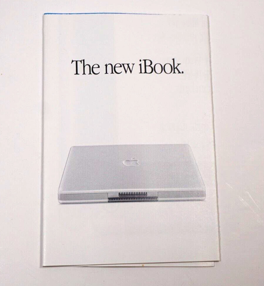 Lot of Two 2001 Apple Computer The new iBook Retail "Take One" Store Brochure