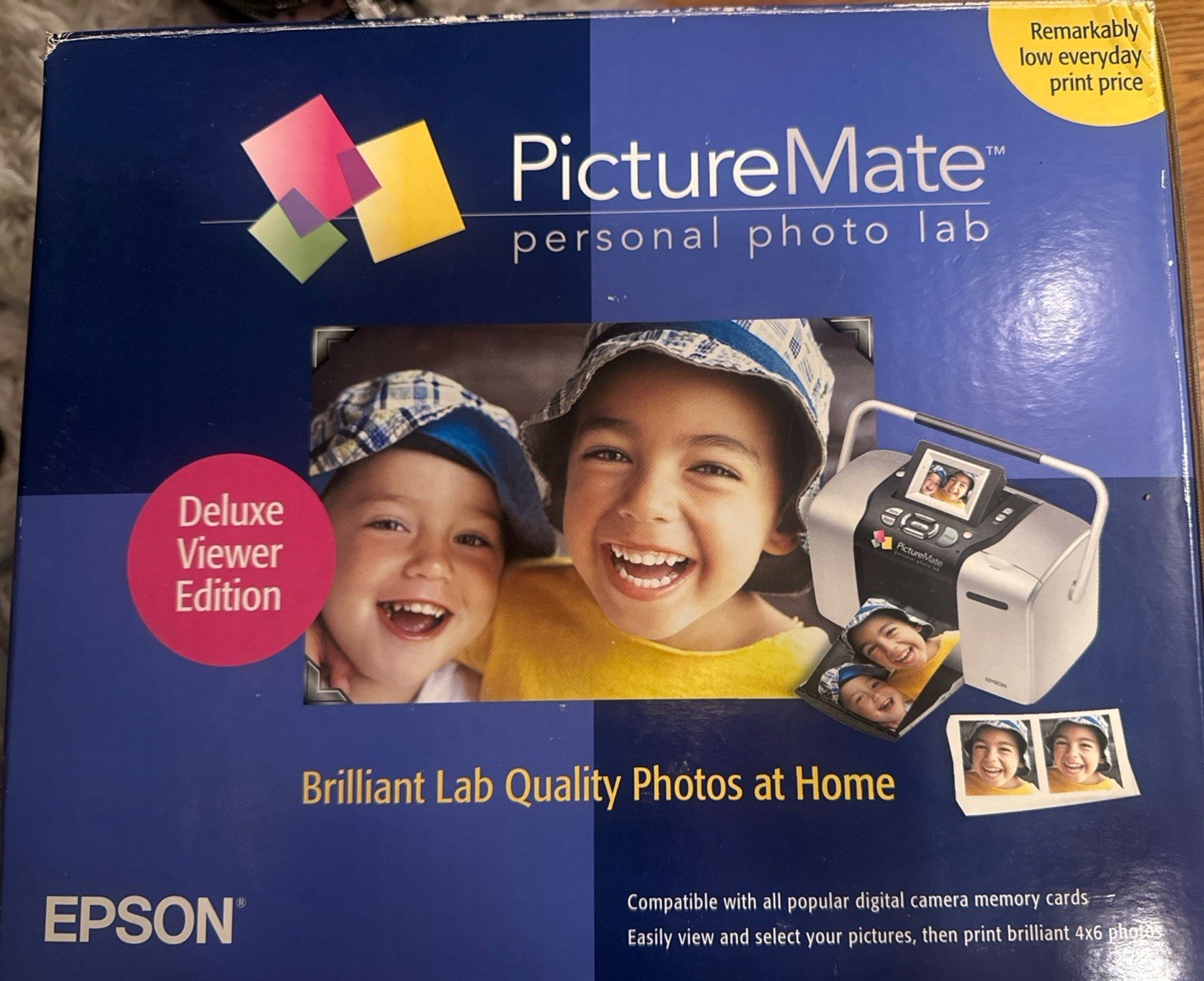 Epson PictureMate 500 Deluxe Viewer Edition Photo Printer B351A Box CIB