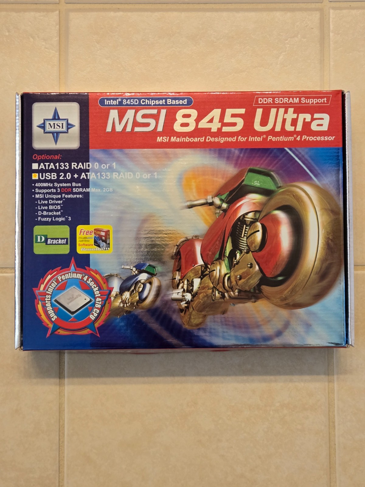 MSI 845 Ultra MS-6398 Motherboard G11-CB00112 - New In Box Factory Sealed Parts
