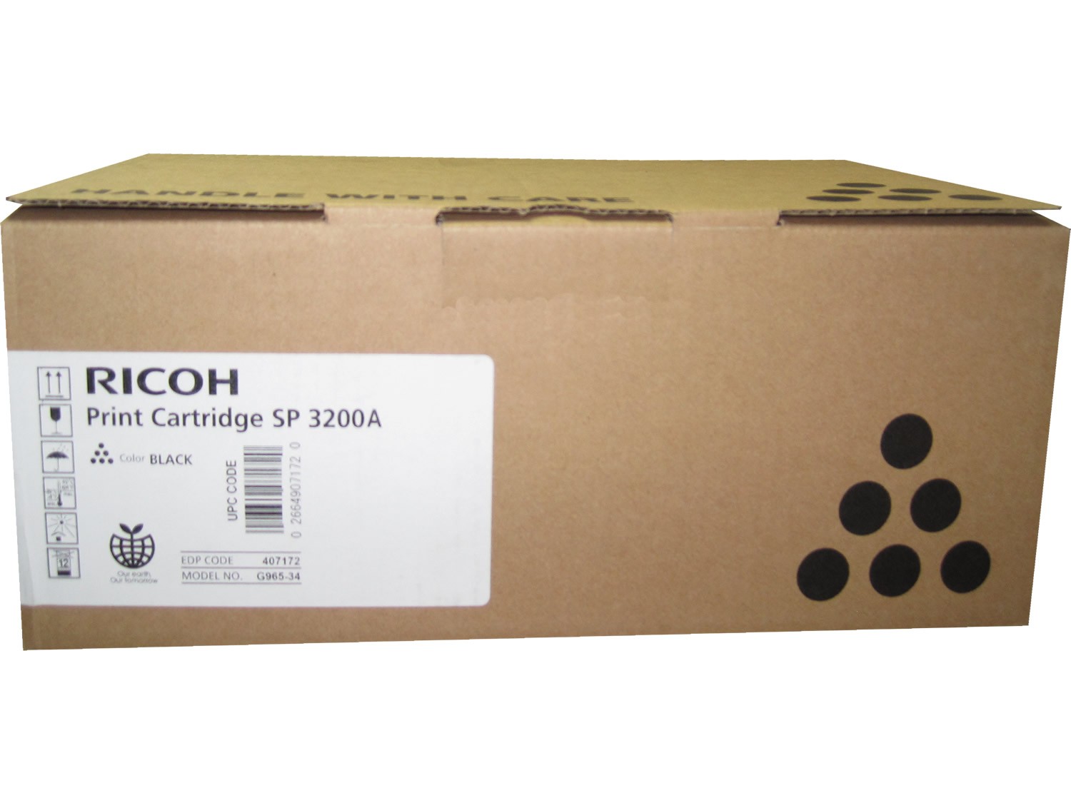Ricoh 407172 Black Toner 8k