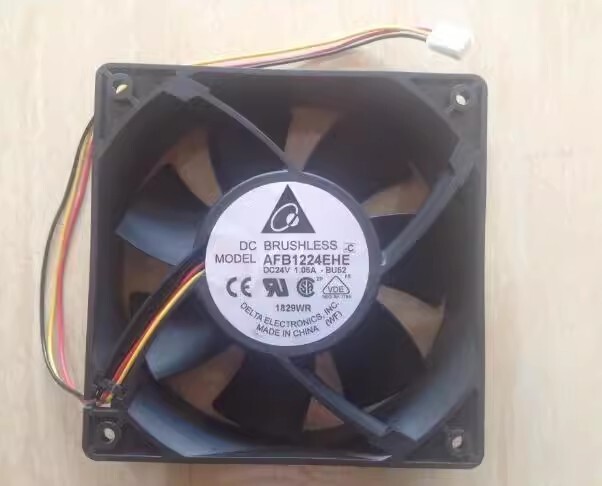 Delta AFB1224EHE 12038 DC24V 1.05A 12CM 3-Pin Inverter Cooling Fan