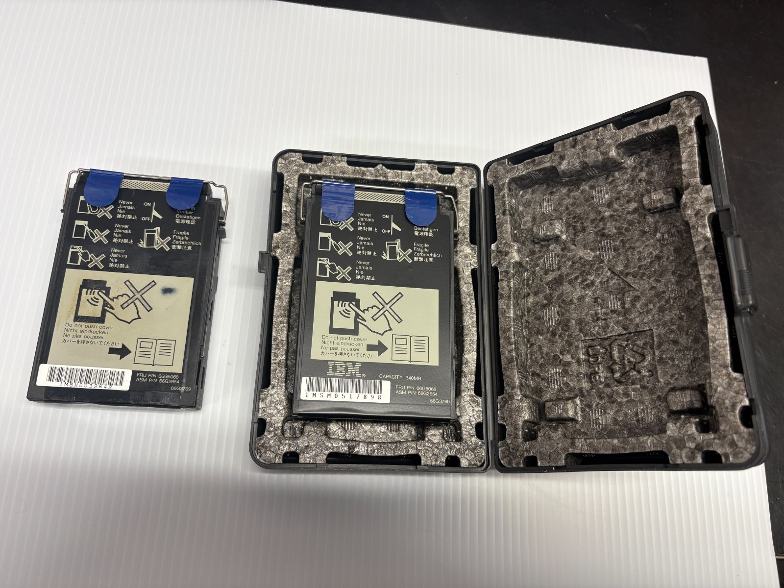 Pair of Vintage IBM ThinkPad 340 MB Hard Drives "Untested"