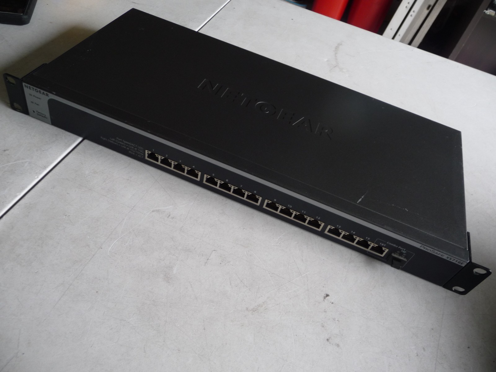 AU SELLER Netgear XS716E-100AJS ProSAFE 16 Port 10gb SWITCH W/ EARS - TESTED