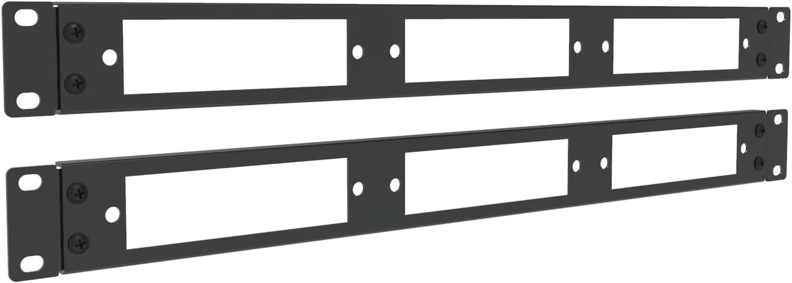 2 Pack of 1U 19 Inches Blank Fiber Patch Panel for 3 LGX Panels