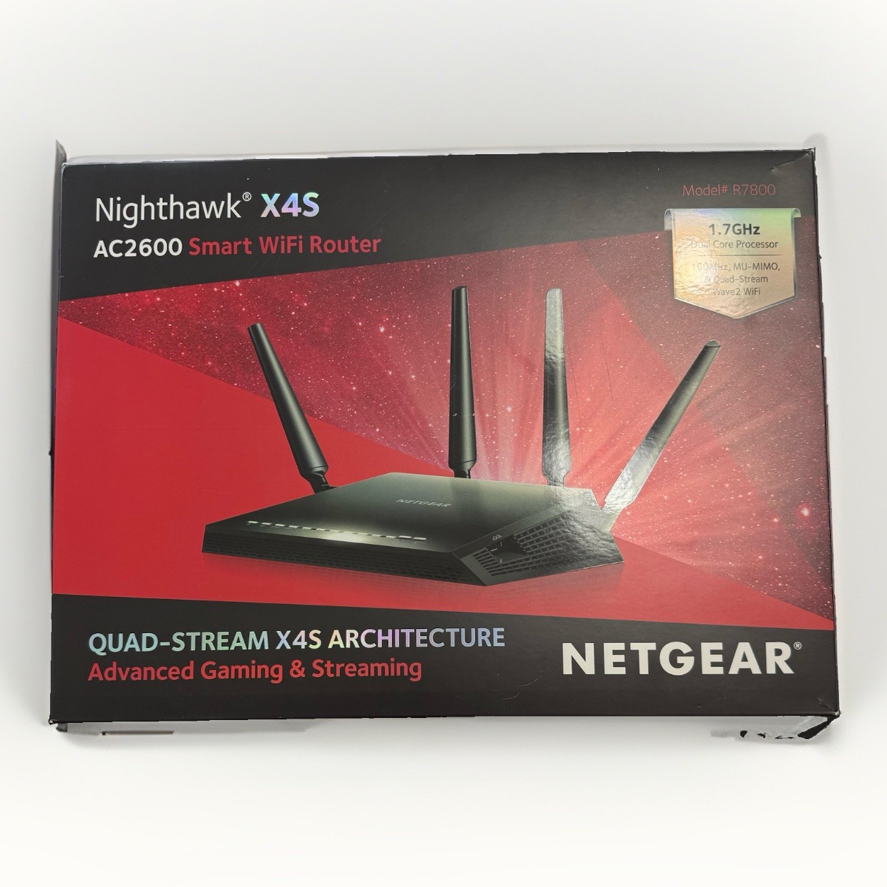 Netgear Nighthawk X4S Smart WiFi Router AC2600 Wireless Dual-Band R7800