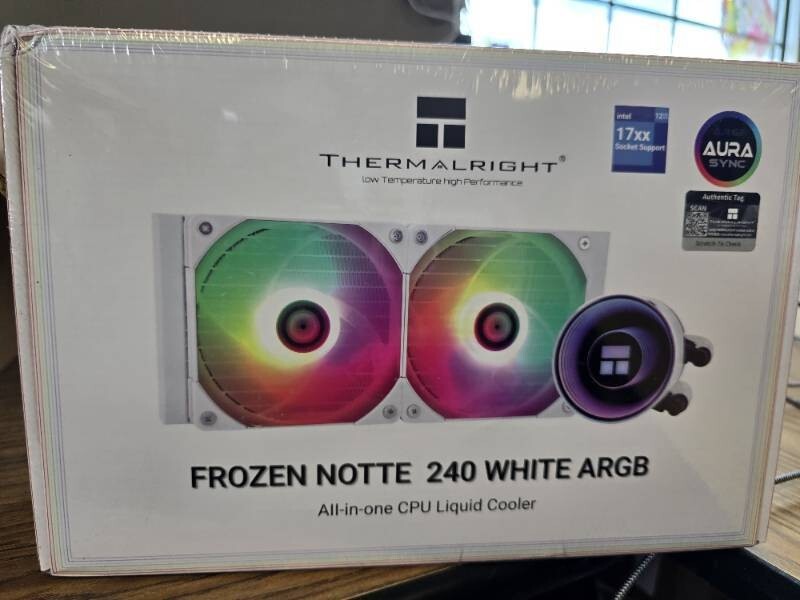Thermalright Frozen Notte 240 WHITE ARGB Water Cooling CPU Cooler, 240 White
