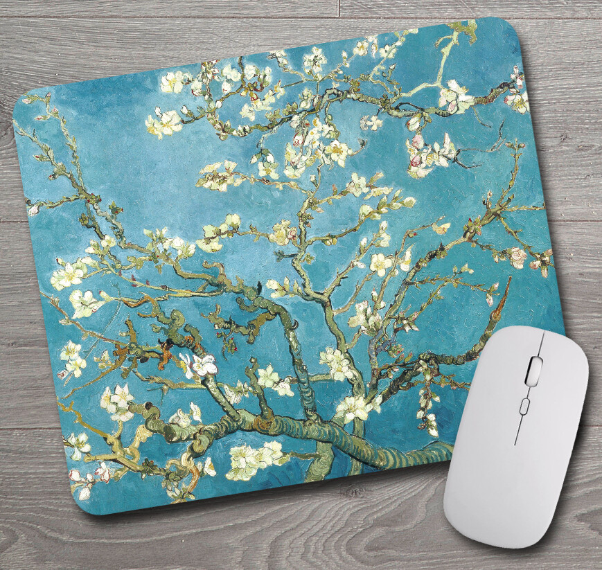 Van Gogh Art ~ Almond Blossom ~ Mouse Pad / PC Mousepad ~ Gifts for Artists