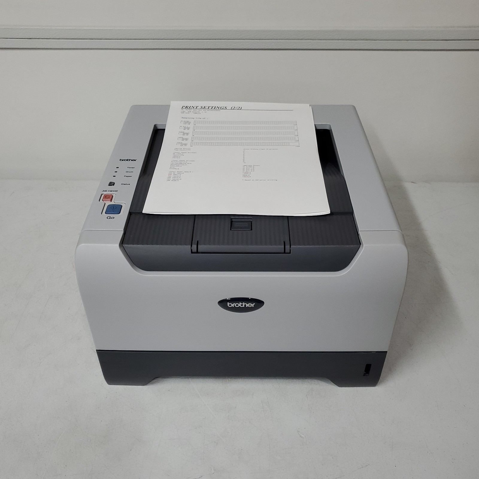 Brother HL-5240 Mono Laser Printer W/ TONER 2k Page Count Lower Use USB Printer