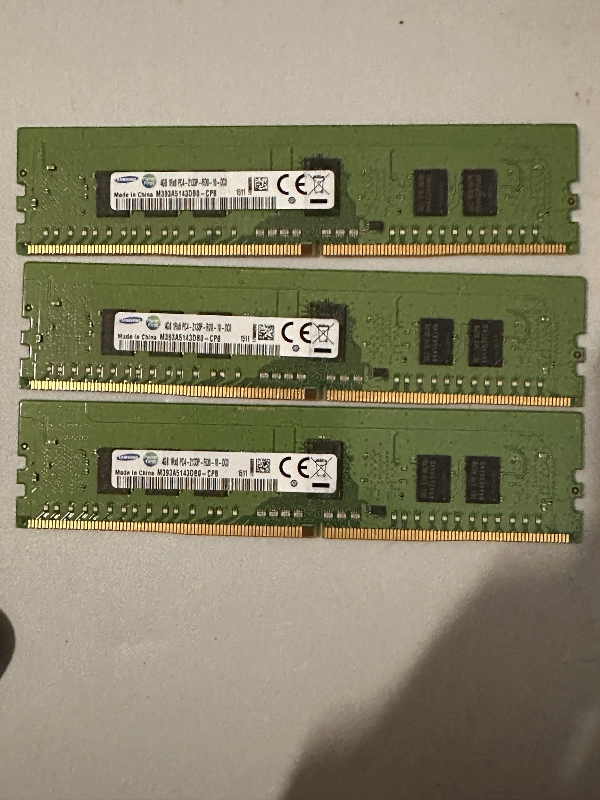 Lot Of (3) Samsung 4GB 1Rx8 pc4-2133p For Servers 